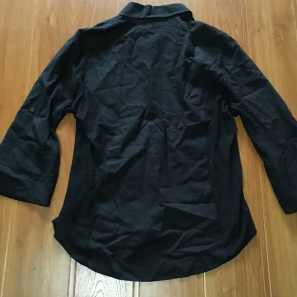 Standard James Perse Black Button Down Size 4 - Picture 3 of 3